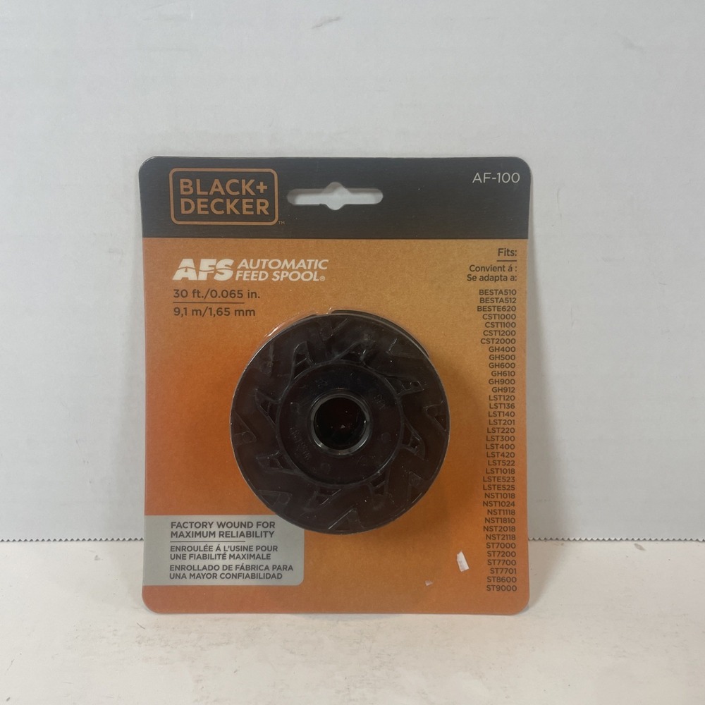 Black+Decker Spool 30ft Black AF-100 AFS Automatic Feed Line Replacement